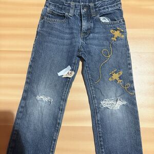 Crazy 8 Boys Jeans 4 Light Blue Airplane Distressed Denim Bottoms Pants